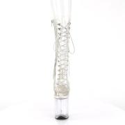 Transparent 20 cm FLAMINGO-1050C exotic pole dance stiefel