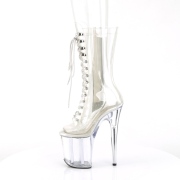 Transparent 20 cm FLAMINGO-1050C exotic pole dance stiefel