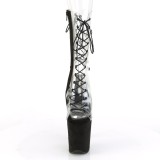 Transparent 20 cm FLAMINGO-800-60FS pole dance stiefeletten