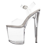 Transparent 20 cm FLAMINGO-808 Acryl Plateau High Heels