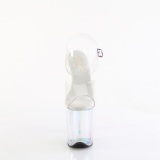 Transparent 20 cm FLAMINGO-808HT Hologramm plateau high heels