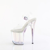 Transparent 20 cm FLAMINGO-808HT Hologramm plateau high heels