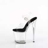 Transparent 20 cm NAUGHTY-8082 Acrylic platform high heels shoes