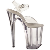 Transparent 23 cm Pleaser INFINITY-908 High Heels Platform