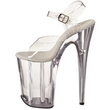 Transparent 23 cm Pleaser INFINITY-908 Plateau High Heels