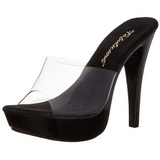 Transparent Schwarz 14 cm COCKTAIL-501 Plateau Mules