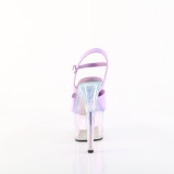 Transparent platform 18 cm ADORE-709HT Lavender sandals heels shoes