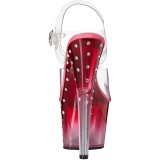 Transparent sandals platform 18 cm STARDUST-708T pleaser high heels sandals