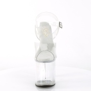 Transparent sandals platform 20 cm NAUGHTY-808 pleaser high heels sandals