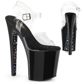 Transparente high heels 20 cm XTREME-808CHS extreme plateau high heels