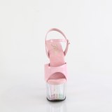 Transparente plateau 18 cm ADORE-709HT Rosa high heels sandaletten