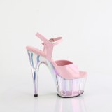 Transparente plateau 18 cm ADORE-709HT Rosa high heels sandaletten