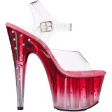 Transparente stöckelschuhe plateau 18 cm STARDUST-708T pleaser stöckelschuhe