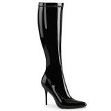 Varnished patent boots 13 cm CLASSIQUE-2000 pointed toe stiletto boots