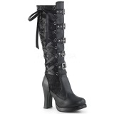 Vegan 10 cm CRYPTO-106 lolita knee boots goth platform boots