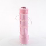 Vegan 11,5 cm BEAR-202 Demonia alternative plateaustiefel rosa