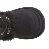 Vegan 11,5 cm BEAR-202 Demonia alternative plateaustiefel schwarz