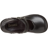 Vegan 11,5 cm DemoniaCult KERA-08 mary jane plateau pumps
