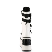 Vegan 11,5 cm KERA-108 Demonia alternative plateaustiefel weiss