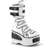 Vegan 11,5 cm KERA-108 demonia alternative boots platform white