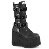 Vegan 11,5 cm KERA-110 demoniacult stiefeletten mit plateausohle