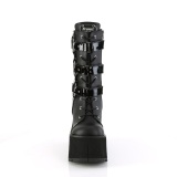 Vegan 11,5 cm KERA-110 demoniacult stiefeletten mit plateausohle