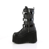 Vegan 11,5 cm KERA-110 demoniacult stiefeletten mit plateausohle