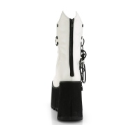 Vegan 11,5 cm KERA-130 Demonia alternative plateauboots weiss