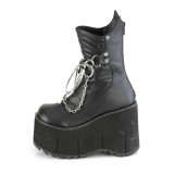 Vegan 11,5 cm KERA-130 DemoniaCult alternative plateauboots schwarz