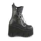 Vegan 11,5 cm KERA-130 DemoniaCult alternative plateauboots schwarz