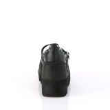 Vegan 11,5 cm SHAKER-27 alternative shoes platform black