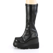 Vegan 11,5 cm SHAKER-65 demoniacult knee boots wedges platform