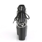 Vegan 12,5 cm POISON-95 wedge plateau ankle booties