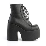 Vegan 13 cm CAMEL-203 chunky demonia ankle boots platform