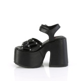 Vegan 13 cm Demonia CAMEL-17 chunky heel platform sandals