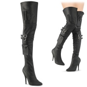 Vegan 13 cm SEDUCE-3019 overknee stiefel mit schnallen