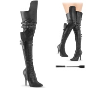 Vegan 13 cm SEDUCE-3080 overknee stiefel mit schnallen