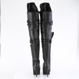 Vegan 13 cm SEDUCE-3080 overknee stiefel mit schnallen