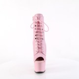 Vegan 18 cm ADORE-1021 exotic platform peeptoe boots rosa