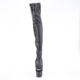 Vegan 18 cm ADORE-3017 open toe overknee stiefel mit schnürung