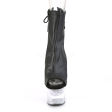 Vegan 18 cm FLASH-1018-7 poledance stiefeletten mit LED plateau