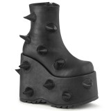 Vegan 18 cm SLAY-77 DemoniaCult alternative plateauboots schwarz