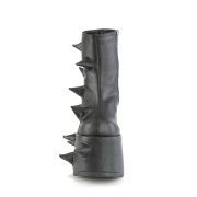 Vegan 18 cm SLAY-77 DemoniaCult alternative plateauboots schwarz