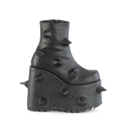 Vegan 18 cm SLAY-77 DemoniaCult alternative plateauboots schwarz