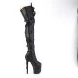 Vegan 20 cm RAPTURE-3028 skull platform overknee high heel boots