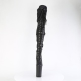 Vegan 23 cm INFINITY-3028 overknee stiefel mit schnallen