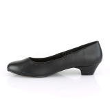 Vegan 3 cm GWEN-01 Schwarze herren pumps für männer