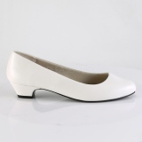 Vegan 3 cm GWEN-01 pumps for mens and drag queens in white