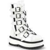 Vegan 5 cm SLACKER-160-2 damen cyberpunk plateaustiefel