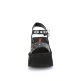 Vegan 6,5 cm DemoniaCult FUNN-10 lolita emo plateau sandaletten